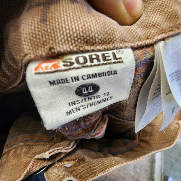 Sorel Mens Insulated Work Pants Losse Fit Rugged Flex - Picture 5 of 7